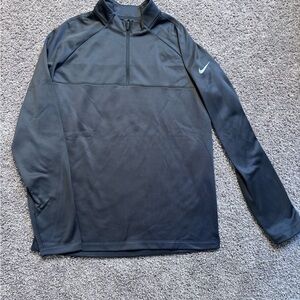 Nike Men's Dark Gray Quarter-Zip Jacket